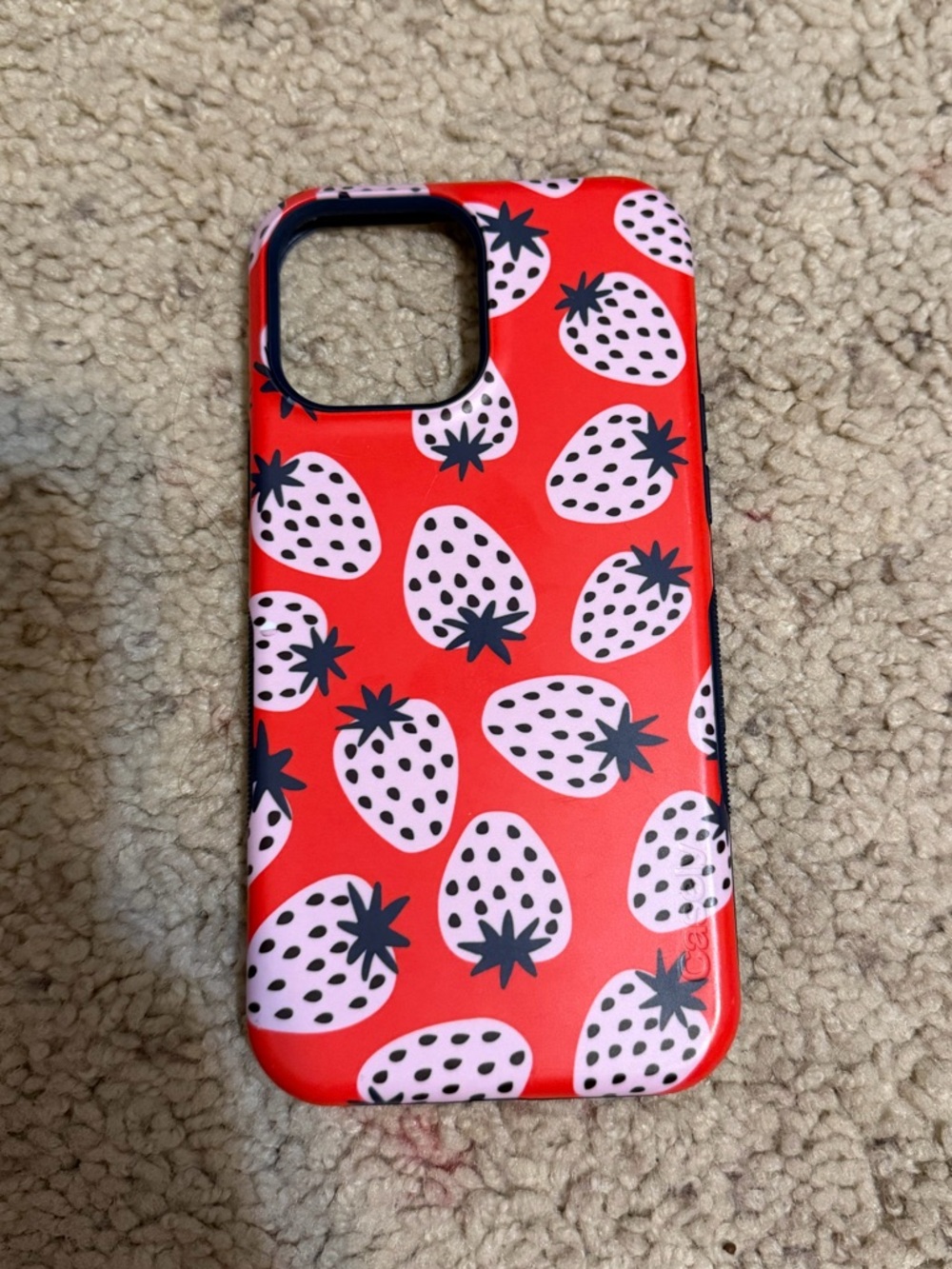 Casely Strawberry Print iPhone 13 Pro Max Case